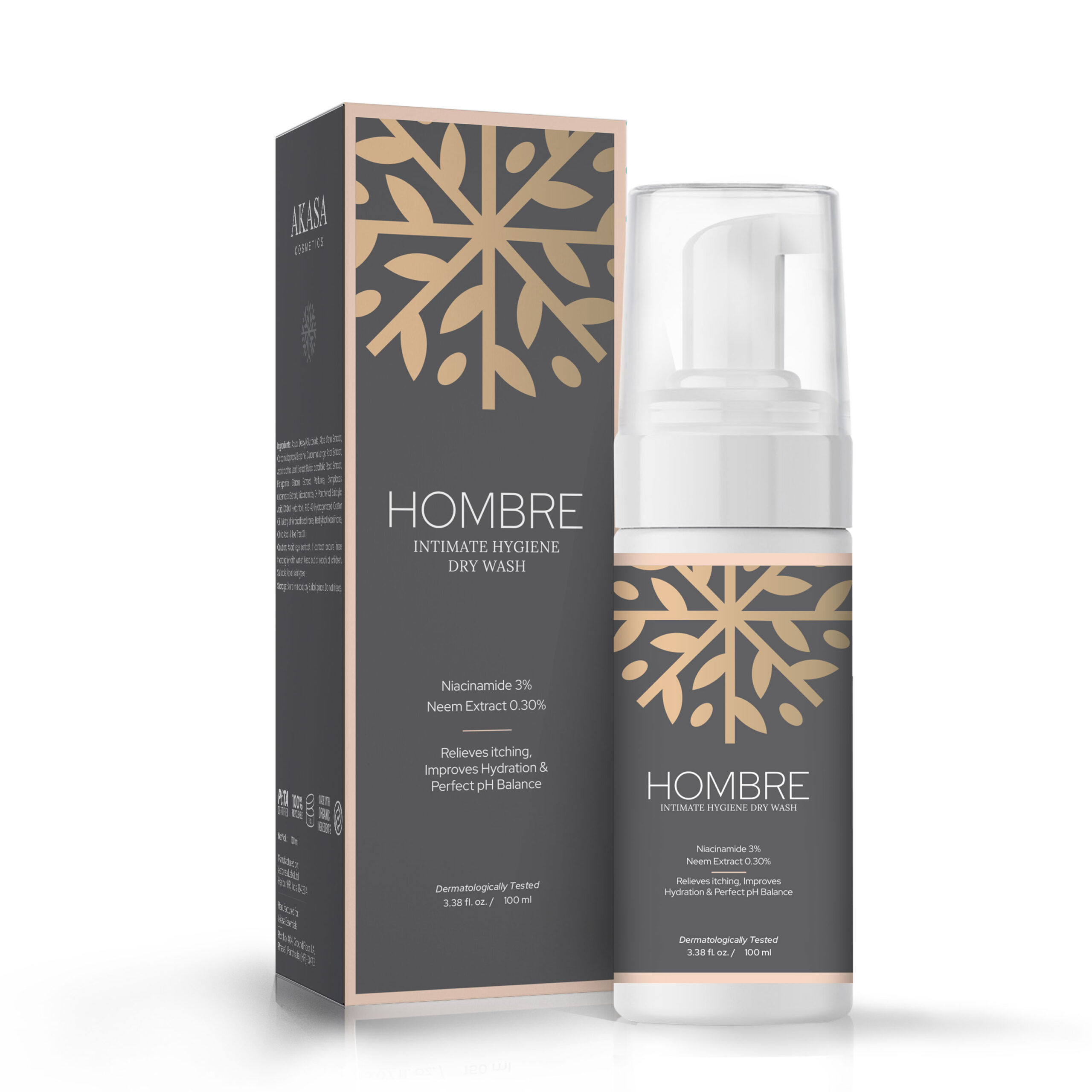 Hombre Intimate Hygiene Dry Wash